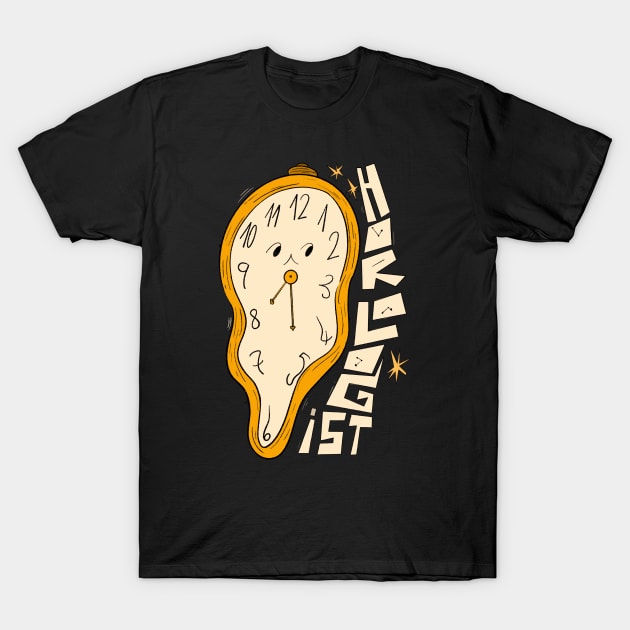 Horologist Horology Hour Collector Clock Lover T-Shirt by Lapiiin's Cute Sticker